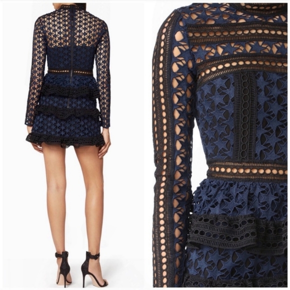 🍒EUC🍒 STAR LACE MINI DRESS - Picture 10 of 12